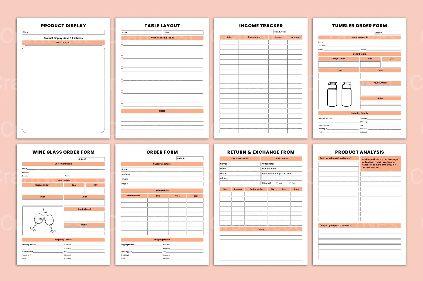 Craft Business Organizer for Efficient Management - CraftNest - Digital Crafting and Art