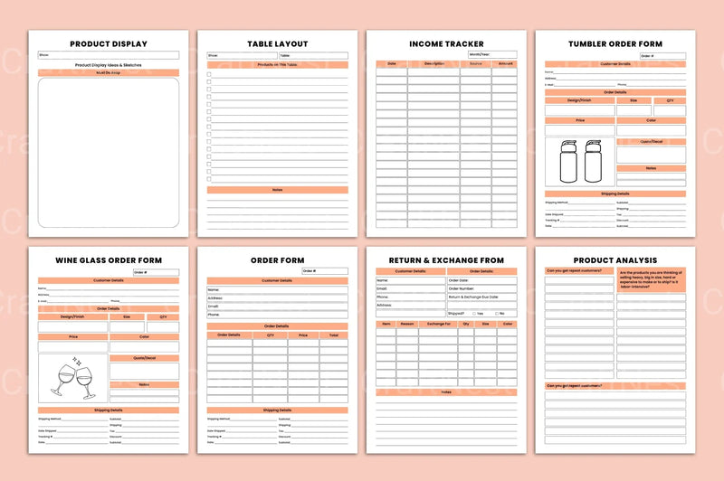 Craft Business Organizer for Efficient Management - CraftNest - Digital Crafting and Art