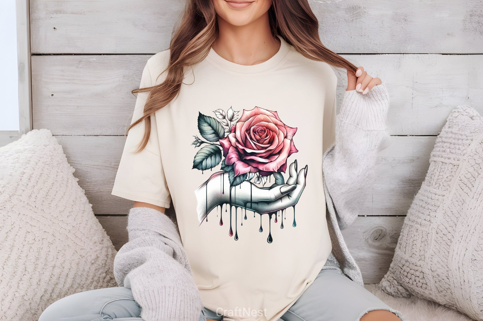 Dripping Rose Clipart Bundle - CraftNest - Digital Crafting and Art