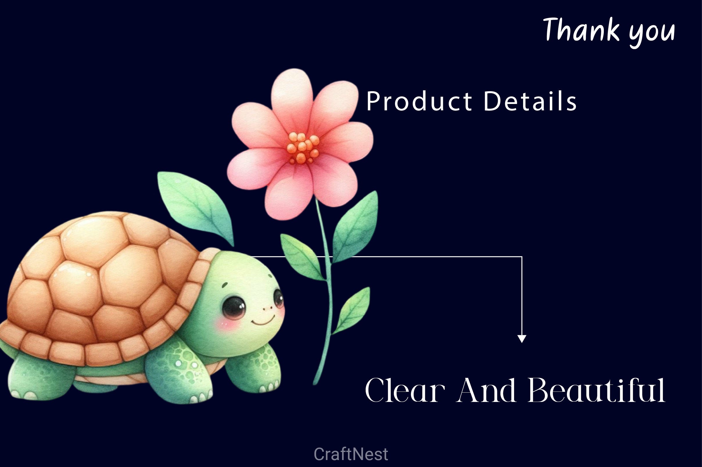 Turtle With Flower Clipart Bundle 2 - CraftNest - Digital Crafting and Art