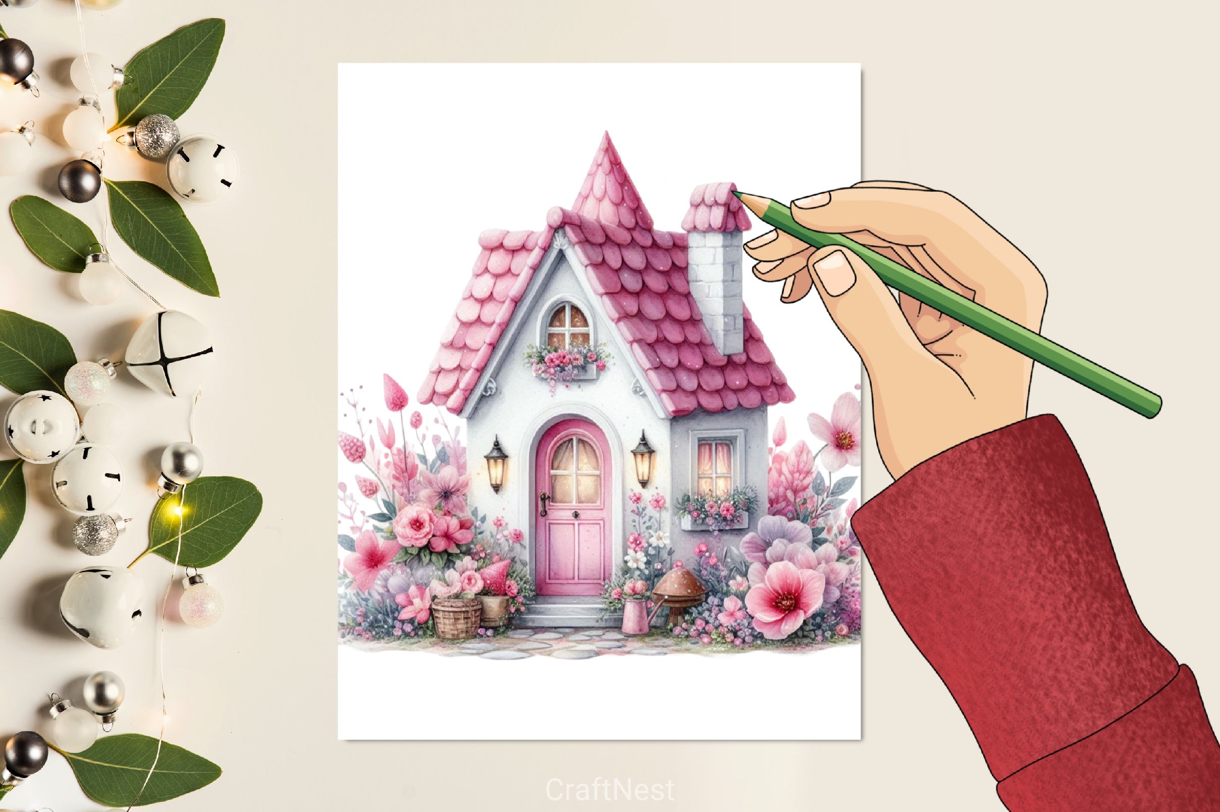 Gnome House Clipart Bundle - CraftNest - Digital Crafting and Art
