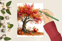 Fall Tree Clipart Bundle - CraftNest - Digital Crafting and Art