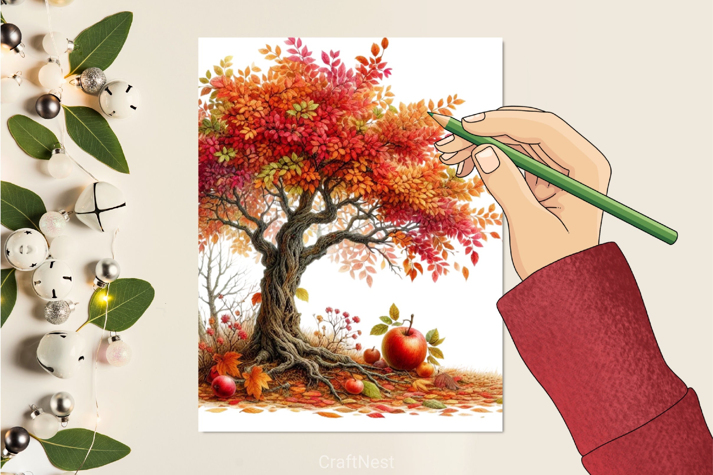 Fall Tree Clipart Bundle - CraftNest - Digital Crafting and Art
