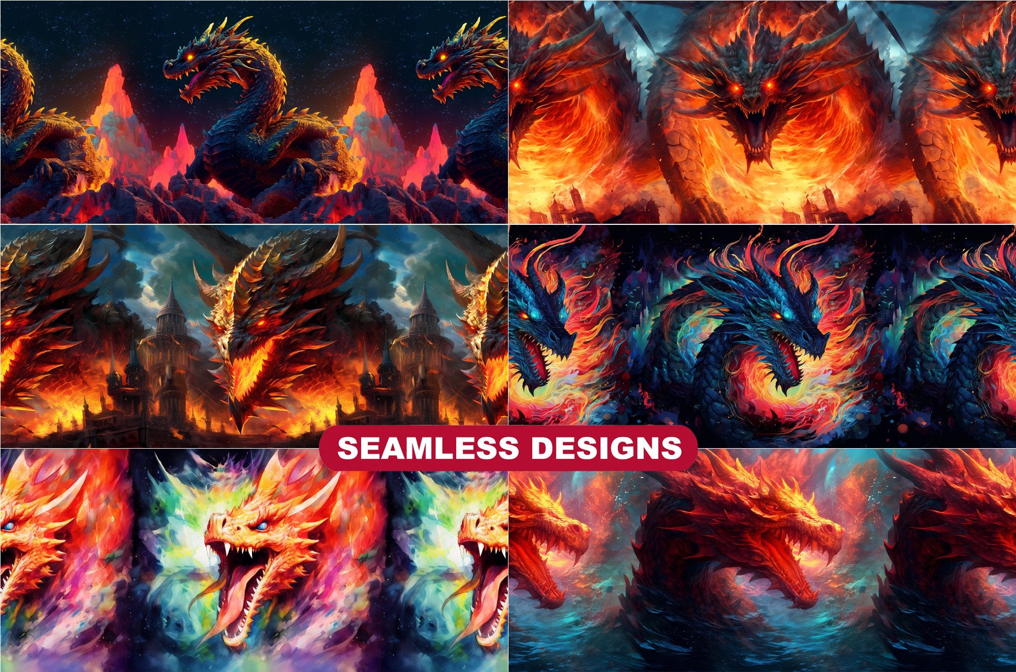 Fire Dragon Tumbler Wrap - CraftNest
