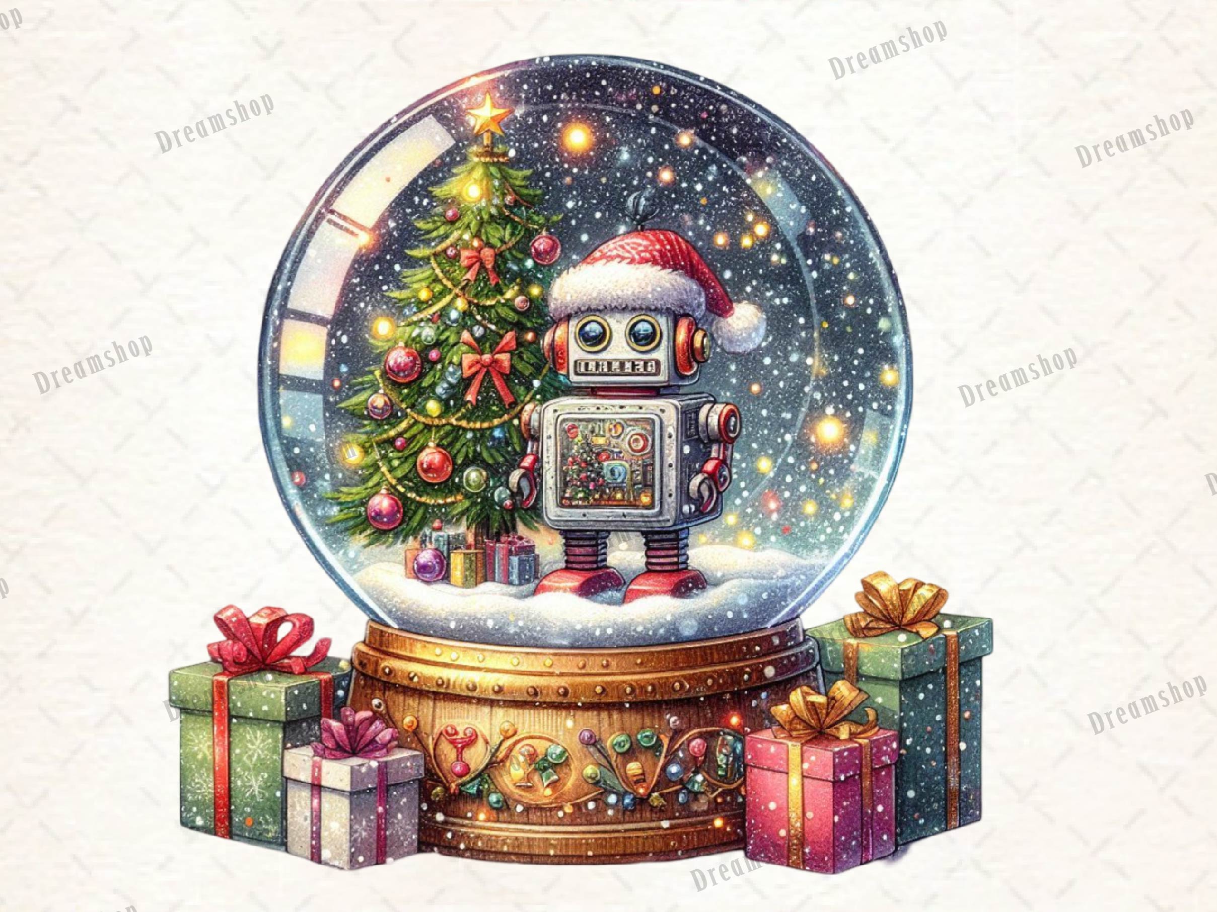 Merry And Bright Merry Christmas Clipart Bundle - CraftNest - Digital Crafting and Art