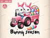 Easter Tractor Farm Tractor Clipart Bundle