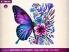 Butterfly Flowers Clipart Bundle 19
