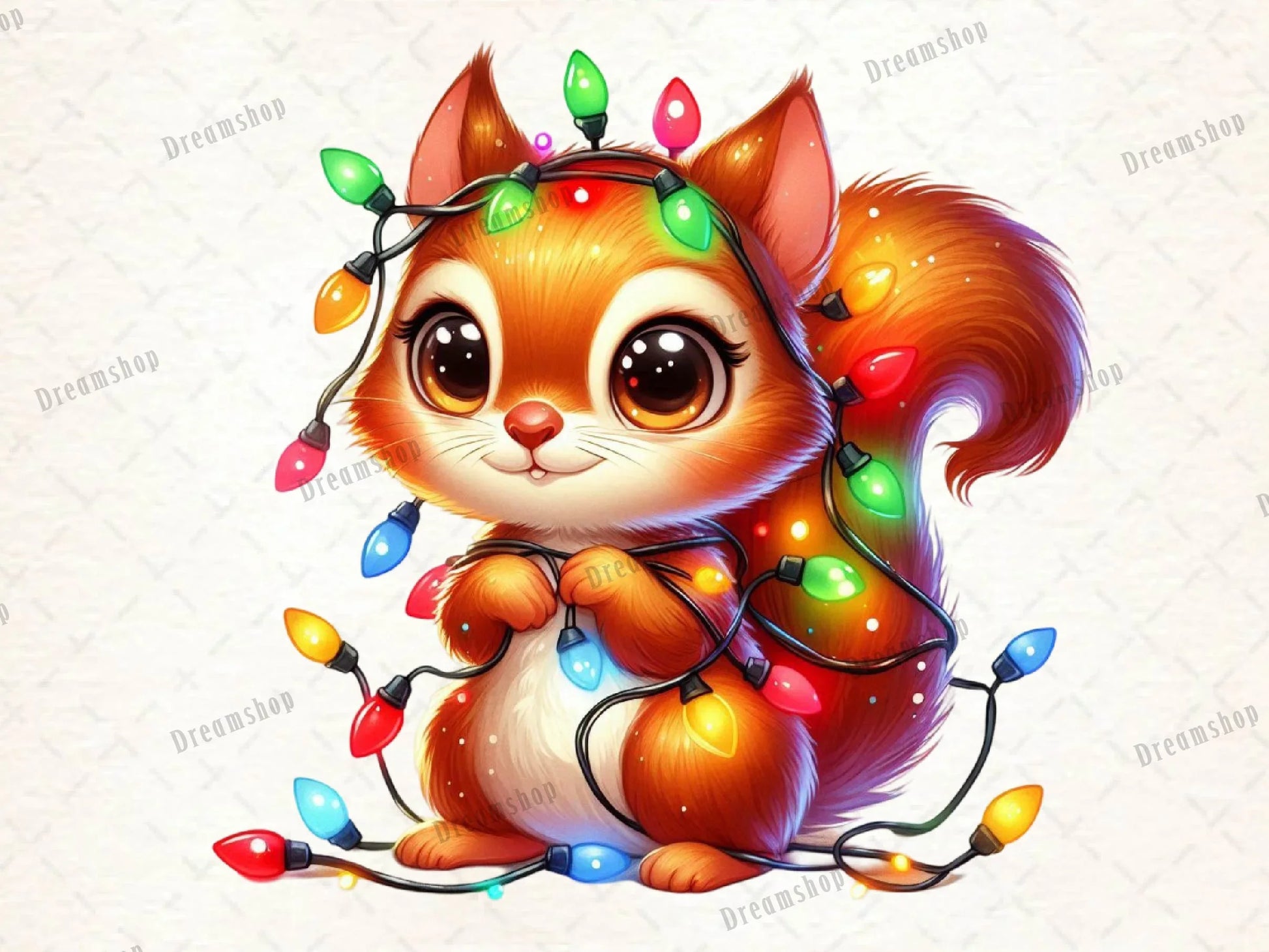 Christmas Squirrel Clipart Bundle 6 - CraftNest - Digital Crafting and Art