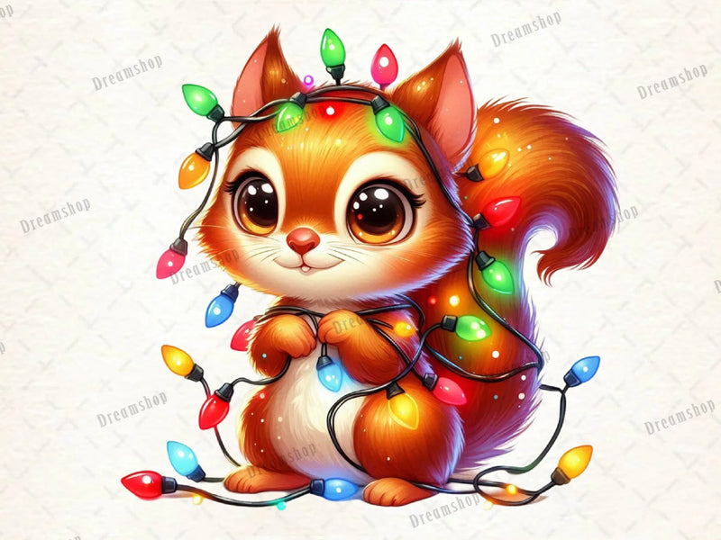 Christmas Squirrel Clipart Bundle 6 - CraftNest - Digital Crafting and Art