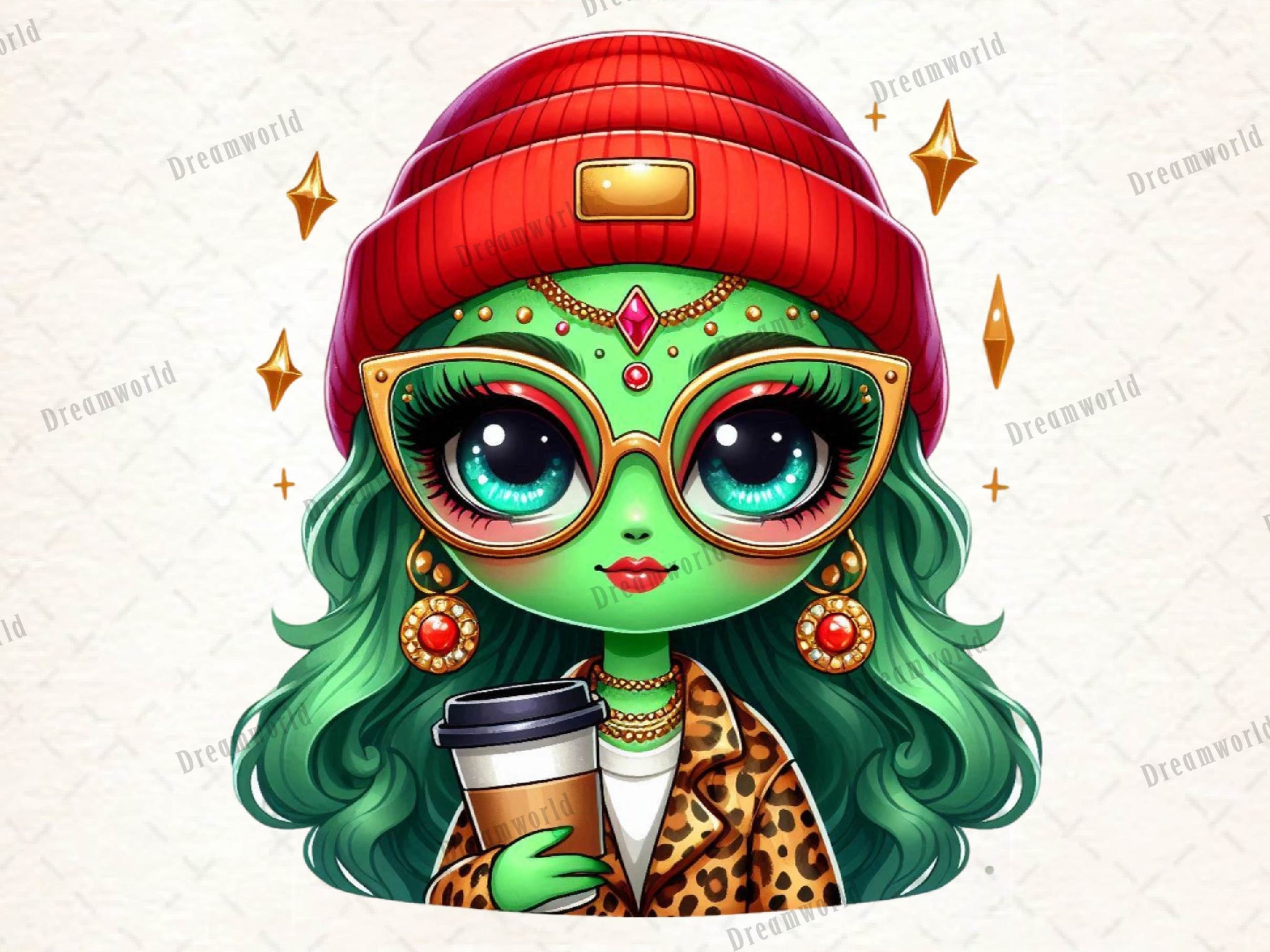 Christmas Girl Cute Boujee Clipart Bundle 1 - CraftNest - Digital Crafting and Art