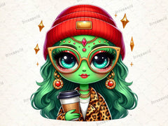 Christmas Girl Cute Boujee Clipart Bundle 1 - CraftNest - Digital Crafting and Art