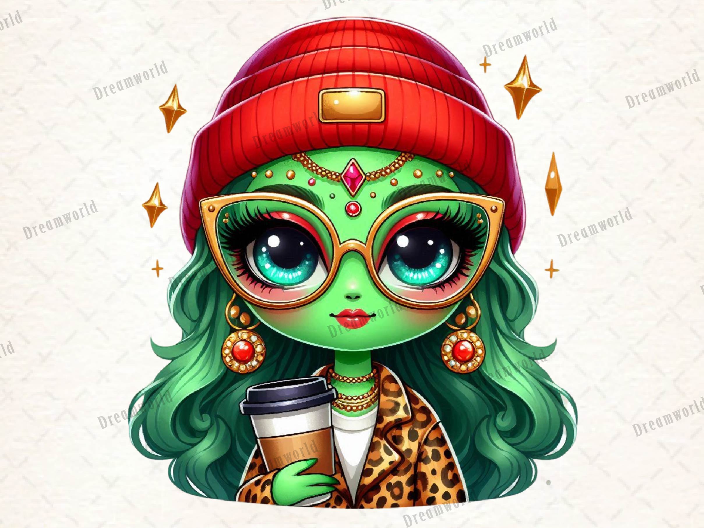 Christmas Girl Cute Boujee Clipart Bundle 1 - CraftNest - Digital Crafting and Art