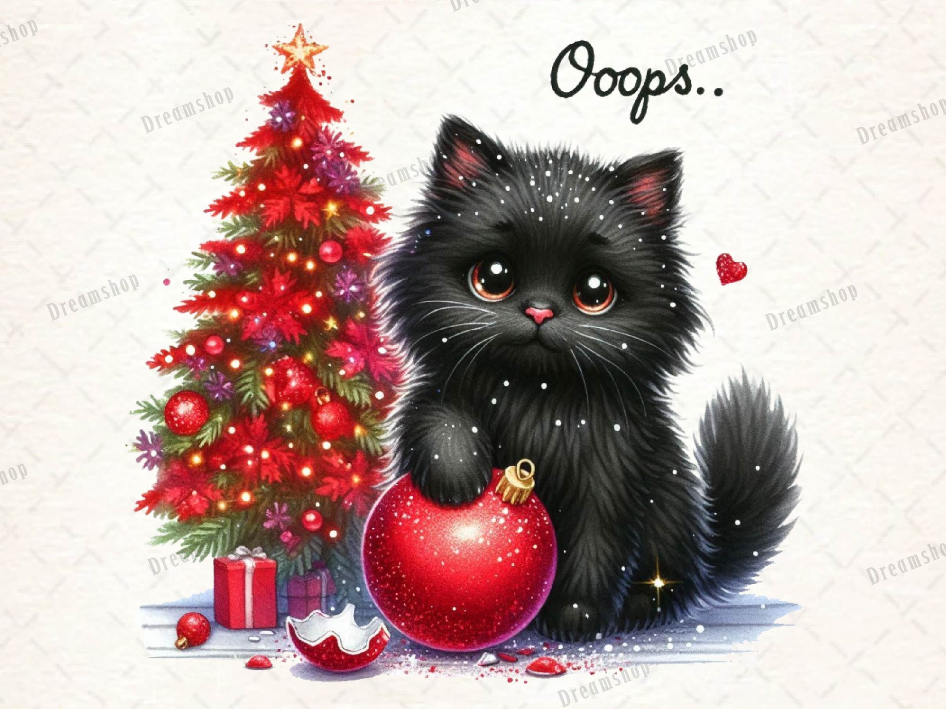 Oops Meowy Christmas Cat Clipart Bundle - CraftNest - Digital Crafting and Art