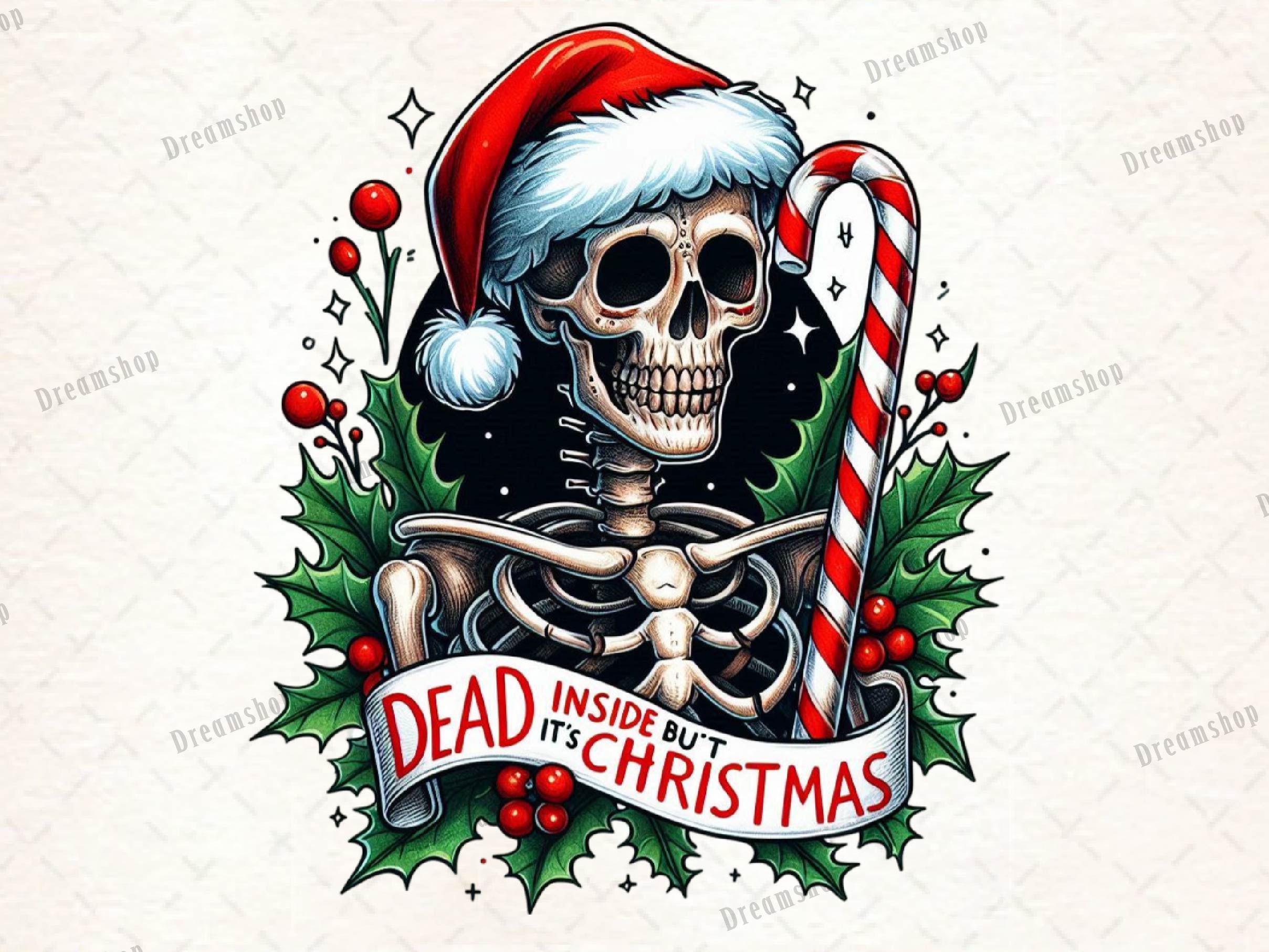 Dead Inside But It's Christmas Clipart Bundle 1 - CraftNest - Digital Crafting and Art