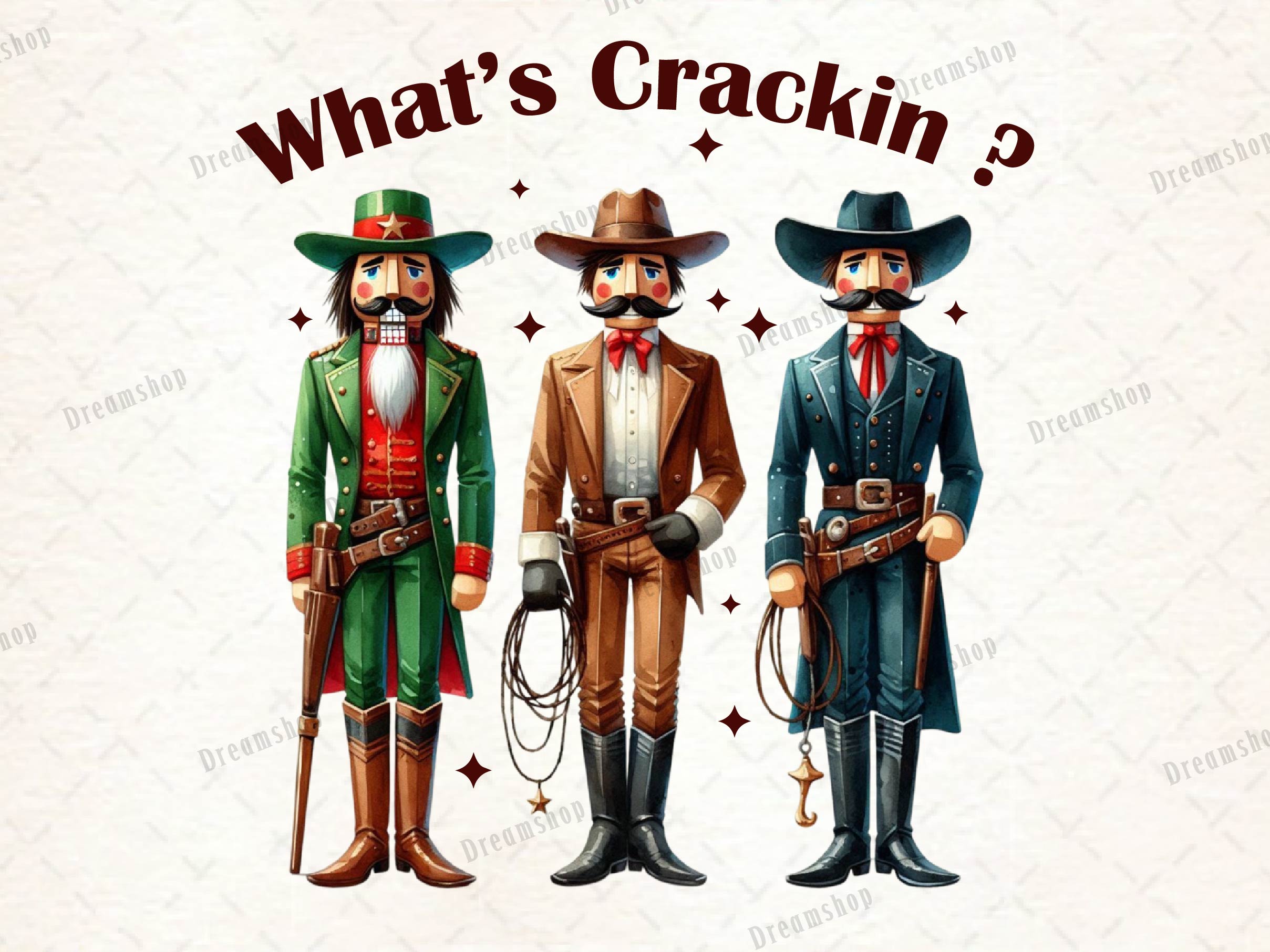 What's Crackin Cowboy Christmas Clipart Bundle - CraftNest - Digital Crafting and Art