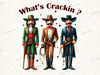 What's Crackin Cowboy Christmas Clipart Bundle