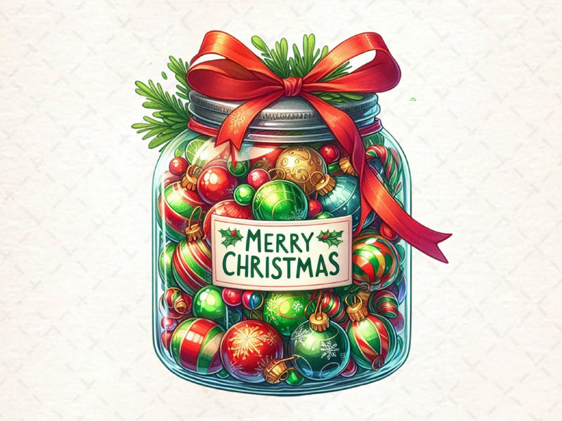 Christmas Cookie In Jar Clipart Bundle 1 - CraftNest - Digital Crafting and Art