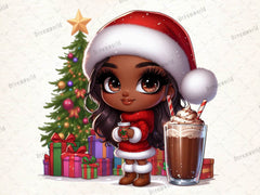 Christmas Christmas Black Girl Clipart Bundle 1 - CraftNest - Digital Crafting and Art