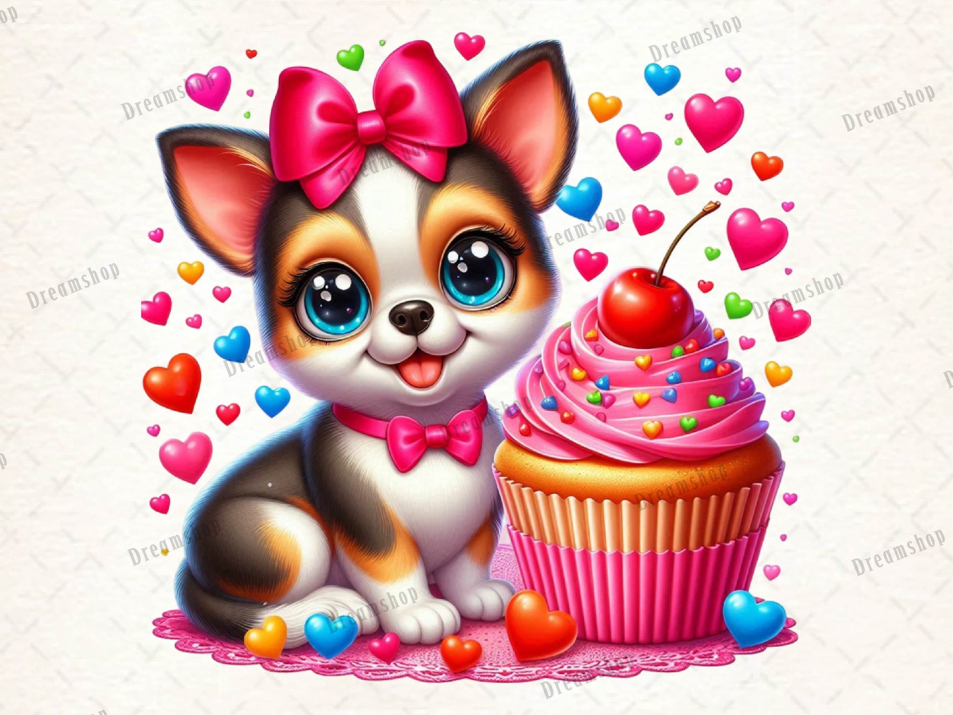 Valentines Puppy Dog Clipart Bundle - CraftNest - Digital Crafting and Art