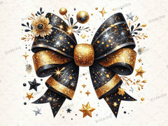 Gold Glitter Coquette Bow Clipart Bundle 2 - CraftNest - Digital Crafting and Art