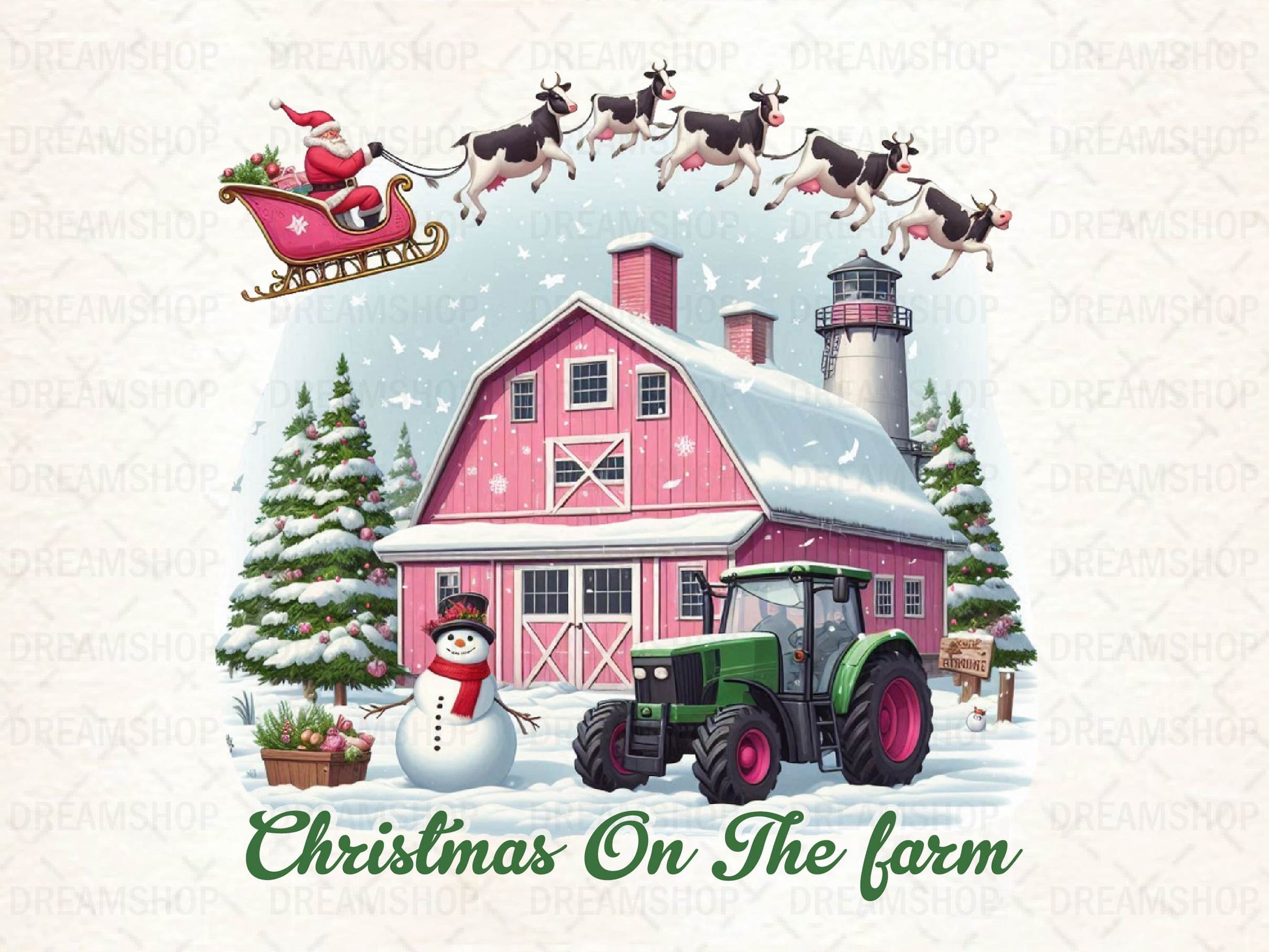 Christmas On The Farm Merry Christmas Clipart Bundle - CraftNest - Digital Crafting and Art