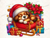 Cute Christmas Dog Clipart Bundle