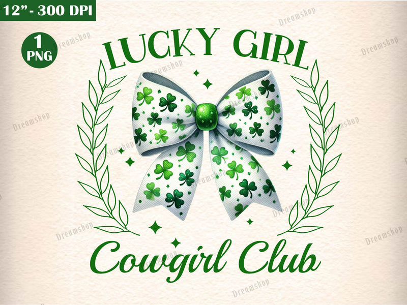 St Patricks Day Coquette Lucky Girl Clipart Bundle - CraftNest - Digital Crafting and Art