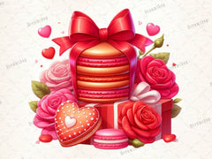 Happy Birthday With Cake And Gift Clipart Bundle - CraftNest - Digital Crafting and Art