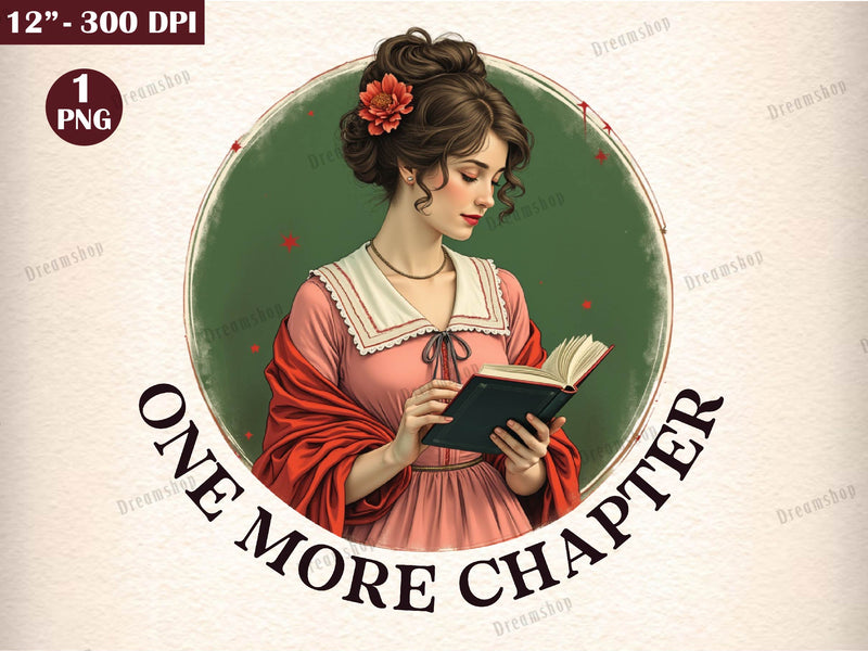One More Chapter Funny Book Lover Clipart Bundle - CraftNest - Digital Crafting and Art