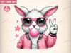 Coquette Bunny Easter Bunny Clipart Bundle 1