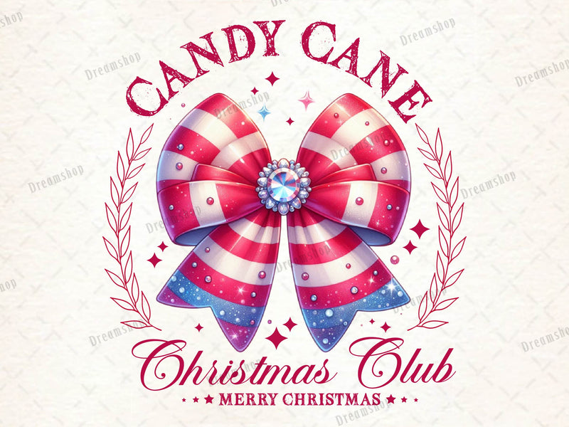 Candy Cane Christmas Club Retro Clipart Bundle - CraftNest - Digital Crafting and Art