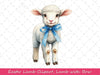 Easter Lamb Lamb With Bow Clipart Bundle