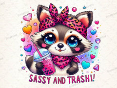 Sassy And Trashy Raccoon Clipart Bundle - CraftNest - Digital Crafting and Art