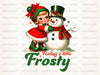 Vintage Christmas Frosty Snowman Clipart Bundle