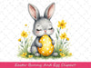 Easter Bunny And Egg Clipart Bundle