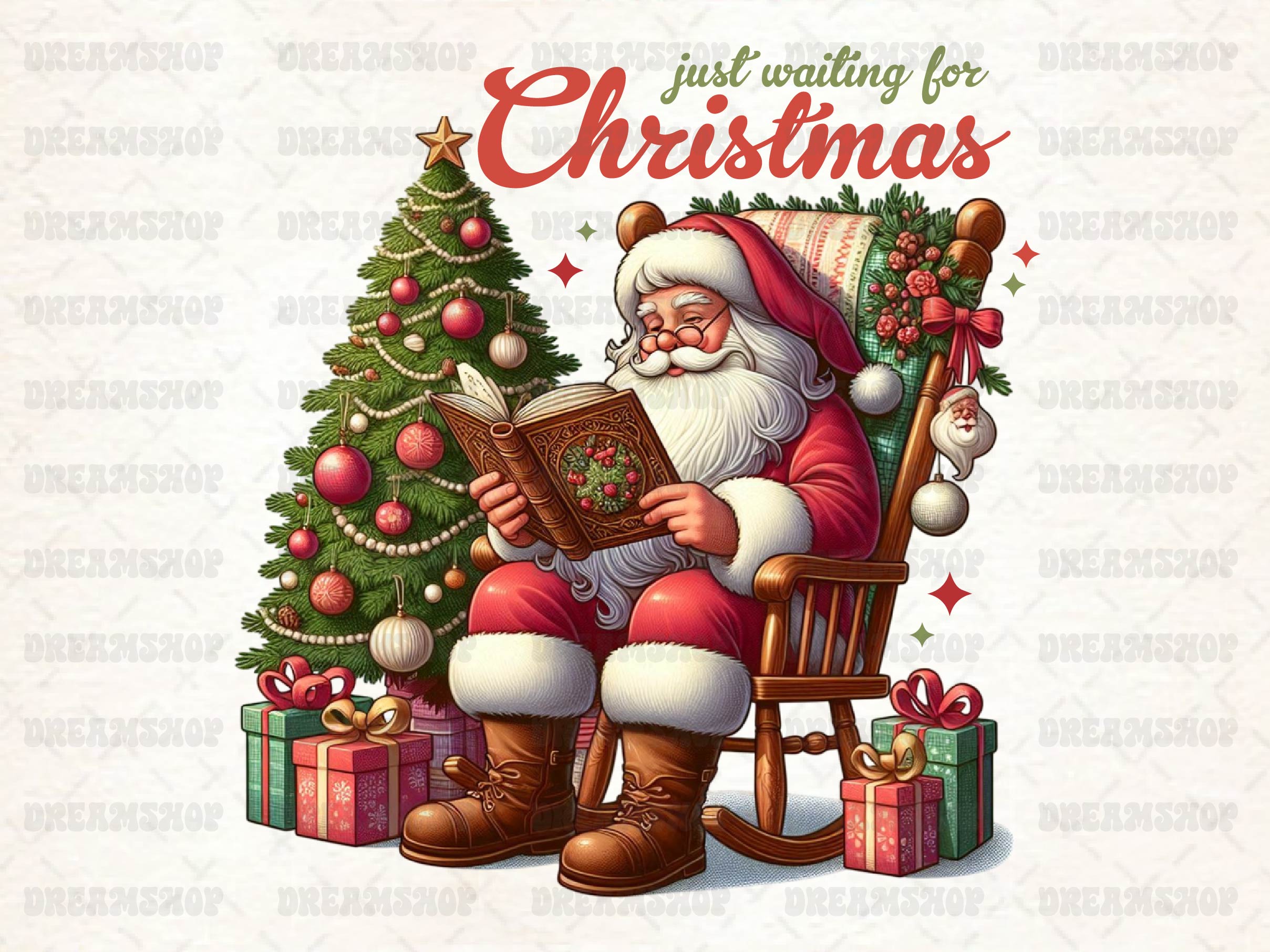 Vintage Christmas Santa Sublimation Clipart Bundle - CraftNest - Digital Crafting and Art