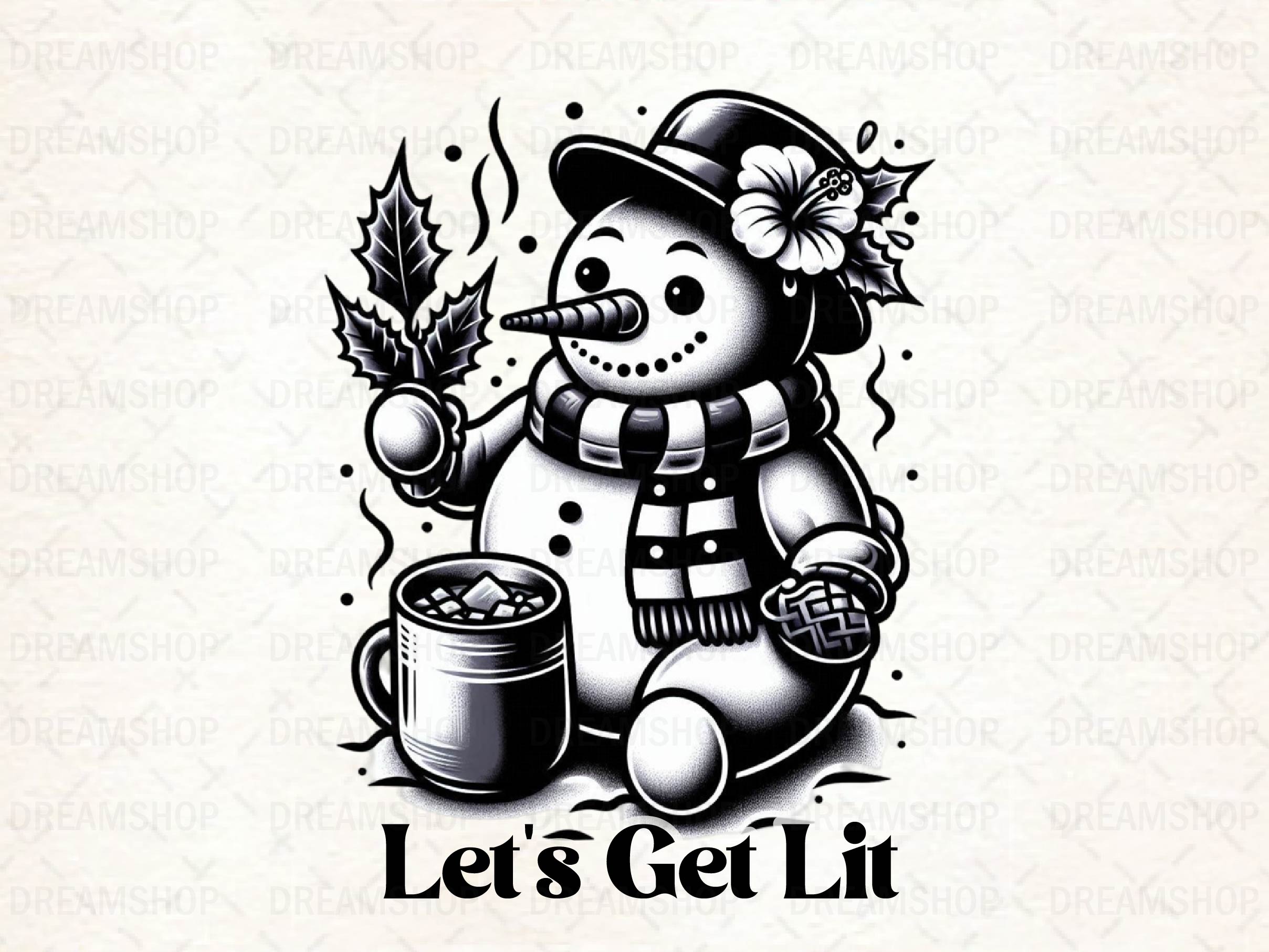 Lets Get Lit Merry Christmas Clipart Bundle - CraftNest - Digital Crafting and Art
