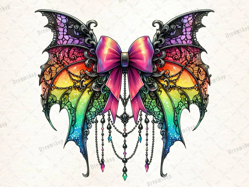 Halloween Gothic Coquette Bow Clipart Bundle - CraftNest - Digital Crafting and Art