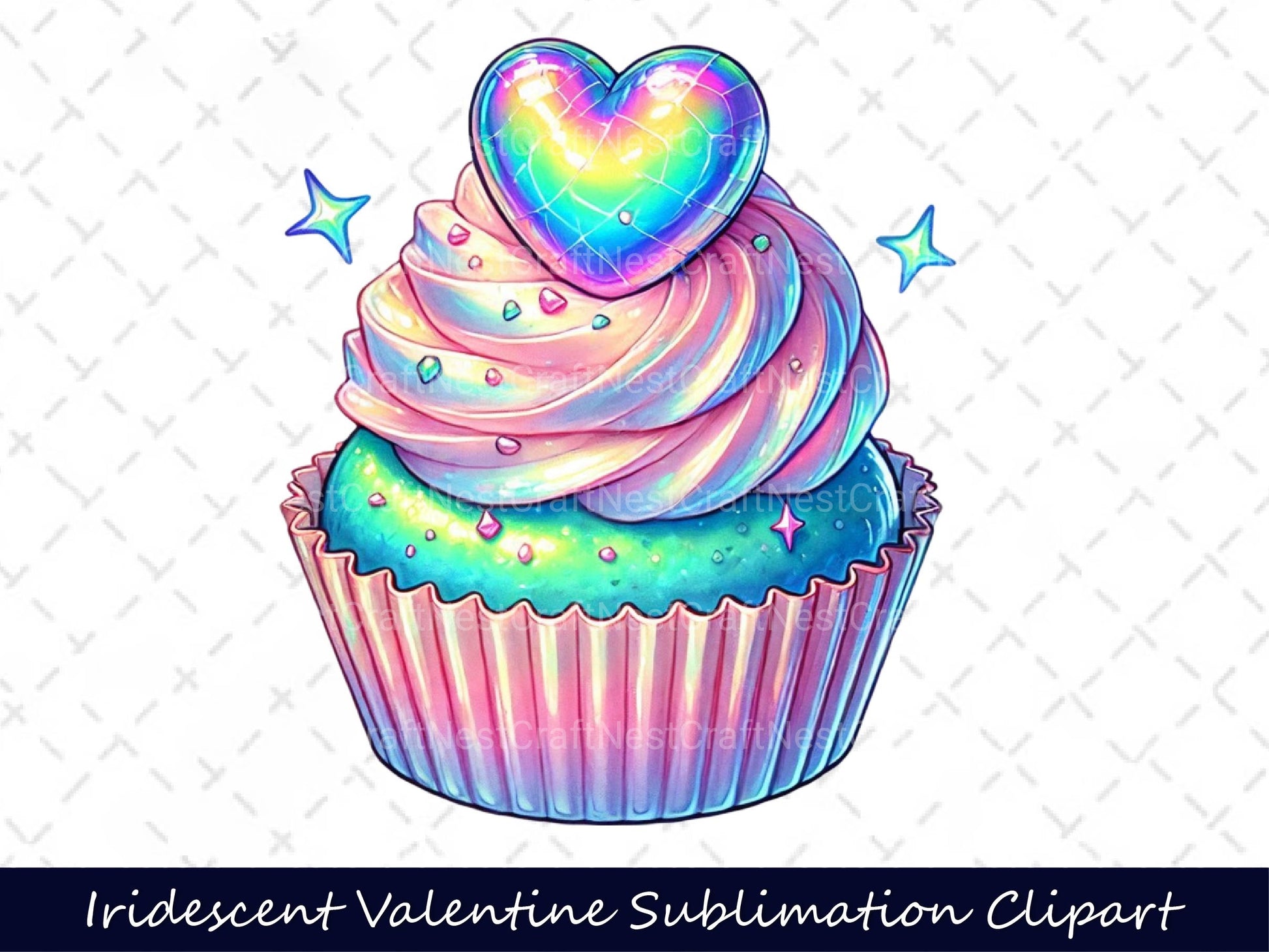 Iridescent Valentine Clipart Bundle 5 - CraftNest - Digital Crafting and Art