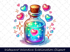 Iridescent Valentine Clipart Bundle 15 - CraftNest - Digital Crafting and Art