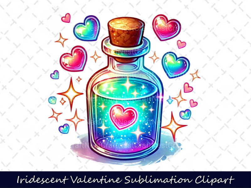 Iridescent Valentine Clipart Bundle 15 - CraftNest - Digital Crafting and Art