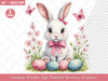 Vintage Easter Egg Rabbit Bunny Clipart Bundle 2