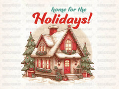 Vintage Christmas House Clipart Bundle - CraftNest - Digital Crafting and Art