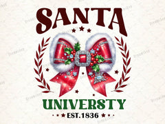 Santa University Merry Christmas Clipart Bundle - CraftNest - Digital Crafting and Art