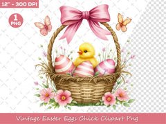 Vintage Easter Eggs Chick Clipart Bundle - CraftNest - Digital Crafting and Art