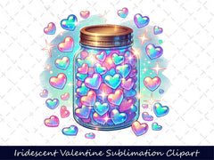 Iridescent Valentine Clipart Bundle 19 - CraftNest - Digital Crafting and Art