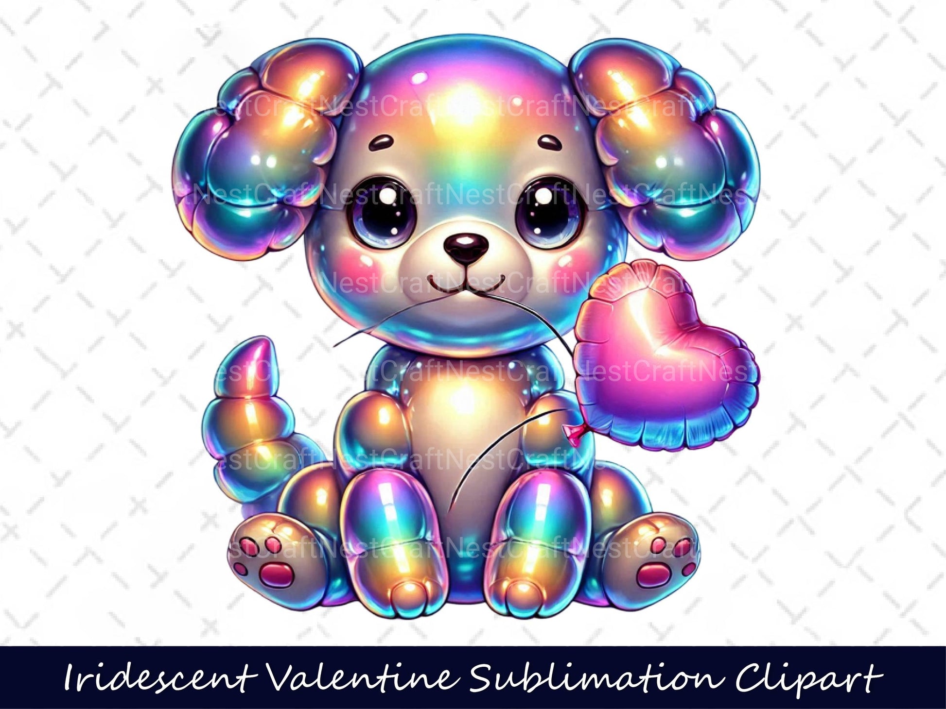 Iridescent Valentine Clipart Bundle 6 - CraftNest - Digital Crafting and Art