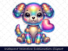 Iridescent Valentine Clipart Bundle 6 - CraftNest - Digital Crafting and Art