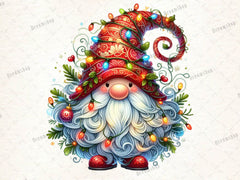 Christmas Gnome Light Clipart Bundle - CraftNest - Digital Crafting and Art