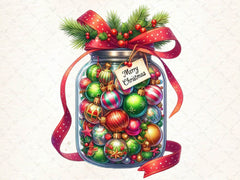 Christmas Cookie In Jar Clipart Bundle 2 - CraftNest - Digital Crafting and Art